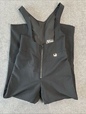 FERA Women’s Black Zip-Front Insulated Stretch Ski Bib (12)
